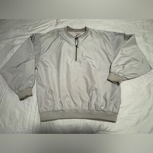 Cutter & Buck Biege Golf Pullover Plaid Fabric